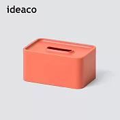 【日本ideaco】壁掛/桌上兩用餐巾紙盒(內徑17X10.6X7.5CM) -珊瑚紅