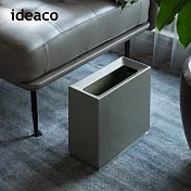 【日本ideaco】方磚家用垃圾桶-8.5L -巖灰