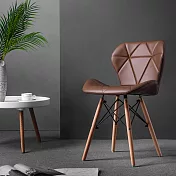 E-home Jael耶爾蝴蝶餐椅 四色可選棕色