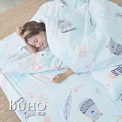 《BUHO》單人二件式床包枕套組 《朝氣滿點》