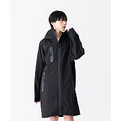 日本KIU 雨衣/斗篷2用 多功能防雨外套/時尚防水風衣 附收納袋(男女適用) 144900 黑色 M