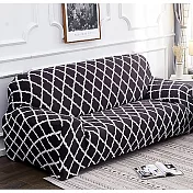 【巴芙洛】左轉遇見你舒適彈性沙發套2人座(2人座彈性沙發套/沙發套/舒適方便沙發套)-轉變黑