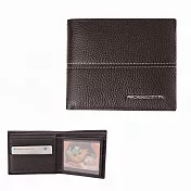 Roberta Colum - 諾貝達進口軟牛皮荔枝紋12卡側翻短夾-共2色咖啡色