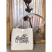 【布度工坊 Buddhu Shop】台灣原生 100%棉製 文創小袋 環保袋 購物袋 米白色