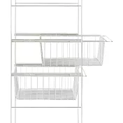 [MUJI無印良品]SUS追加網籃/ 亮面淺灰/56