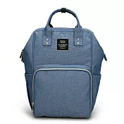 【Heine 海恩】WIN-182 多功能後背包 魚口包 旅行背包 防盜防潑水包包 流行女包 育兒包 待產包 (6款任選) 雅致藍