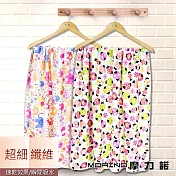 【MORINO摩力諾】超細纖維可愛滿版海灘巾/浴巾 瓢蟲