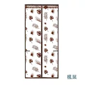 【巴芙洛】居家簡單安裝魔術貼EVA空調防蚊門簾-空調楓葉