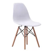 E-home 二入組 EMS北歐經典造型餐椅 六色可選白色x2