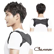 【Charmen】高強度隱形開肩挺背矯姿帶 男性防駝背心  (S~M)