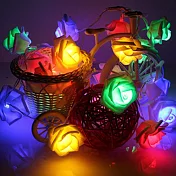 【LED彩色浪漫玫瑰燈串】彩色