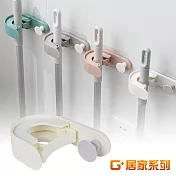 G+居家 2入組 無痕貼二用掛勾架 (免釘/免打孔/壁貼式)白