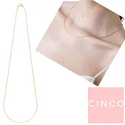 CINCO 葡萄牙精品 Margo choker 925純銀鑲 24K金頸鍊 鎖骨鍊 細緻素鍊 45公分