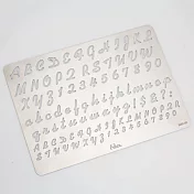 【頤坊皮藝】不鏽鋼電烙繪圖板-大寫字母數字符號3601-02