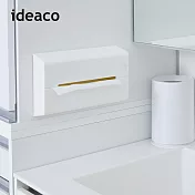 【日本ideaco】ABS壁掛/桌上兩用面紙架 -白