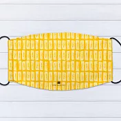 IHERMI 黃白直紋 個性口罩 台灣製