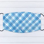 IHERMI 藍格紋 個性口罩 台灣製