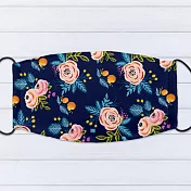 IHERMI 藍底紅花 個性口罩 台灣製