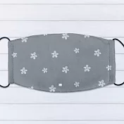 IHERMI 灰底白花 個性口罩 台灣製