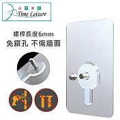 Time Leisure 免釘牆強力無痕收納架掛勾(6mm螺絲桿)6入組