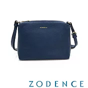 ZODENCE RELAX進口彩色牛皮斜背包(大) 深藍