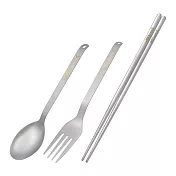 【BEST Ti】純鈦餐具三件組