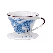 V01日式手繪陶瓷咖啡濾器-藍染葡萄(HG5548D)