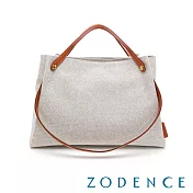ZODENCE DION德國帆布兩用托特包 貴族白