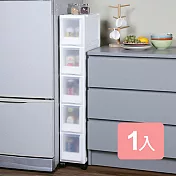 《真心良品x樹德》三比八隙縫五抽收納櫃(附輪)-1入組