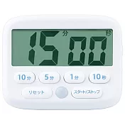 日本SONIC訓練時間感電子時鐘LED鬧鐘LV-3051考試倒數計時器(專注力集中力學習)白色 白色