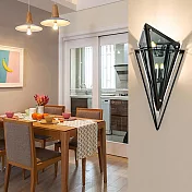 H&R安室家 玻璃立方壁燈 ZA0027煙灰