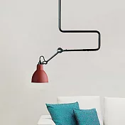 H&R安室家 吸頂伸縮版萬能工作壁燈 ZA0035紅色