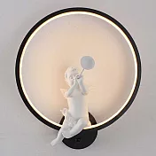 H&R安室家 喇叭 LED天使壁燈 ZA0045黑色