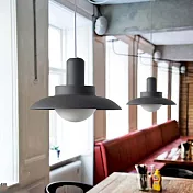 H&R安室家 39x16cm大款 LED北歐吊燈 ZA0109黑色