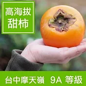 【一籃子】預購★台中摩天嶺【在欉紅甜柿】9A 6顆