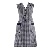 【巴芙洛】翻領式防汙純棉圍裙2件組／黑色(2入)