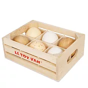 英國 Le Toy Van 角色扮演系列- 農場安心好蛋盒木質玩具組 (半打)