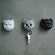 QUALY 喵喵鑰匙圈(灰)