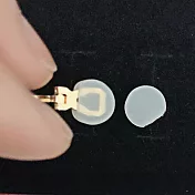 [Emi艾迷] 無耳洞專用無痛三角耳夾套矽膠透明色5對入耳夾套5對入