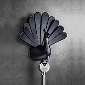 QUALY 孔雀開屏-鑰匙圈(黑)