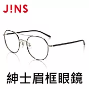 JINS 紳士雙鼻橋金屬眼鏡(特AMMF18S031)黑色