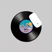 【囂搞 x 耳機狗設計】 聯名黑膠薄型唱片滑鼠墊