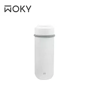 【WOKY 沃廚】輕量隨行陶瓷保溫瓶260ML 米白色