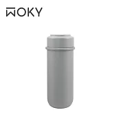 【WOKY 沃廚】輕量隨行陶瓷保溫瓶260ML 灰色