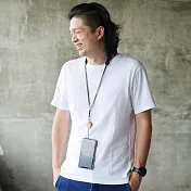 手工皮革減壓手機掛繩-京都藍(可刻英文字)吊飾-焦糖咖啡