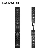 【GARMIN】QUICKFIT 22mm 石墨灰DLC鈦金錶帶