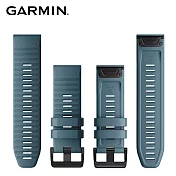 【GARMIN】QUICKFIT 26mm 矽膠錶帶湖水藍