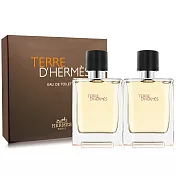 HERMES 愛馬仕 Terre D’Hermes大地男性淡香水禮盒(50mlX2)-國際航空版