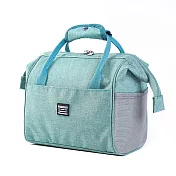 E.City_防潑水牛津布立體鋼架保溫便當包 綠