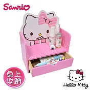 【Hello Kitty】可愛凱蒂貓 單層抽屜收納盒 桌上收納 文具收納(正版授權臺灣製)